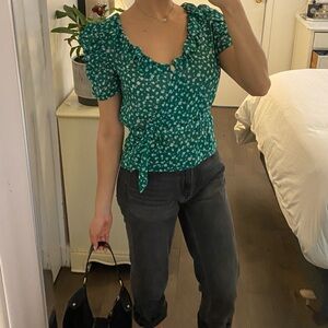 Green blouse